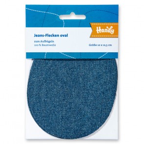 Jeans-Fleck HANDY,ov.10x12,5cm mbla