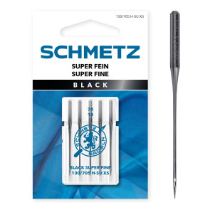 SCHMETZ Black Super Fein 130/705 H-SU XS 70 5 Ndl.