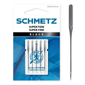 SCHMETZ Black Super Fein 130/705 H-SU XS 60 5 Ndl.