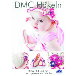Broschüre DMC, Baby Hut+Schuhe, Häkel 5Stk