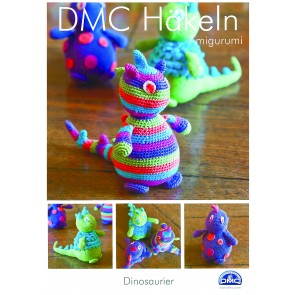 Broschüre DMC, Dinosaurier, Häkel