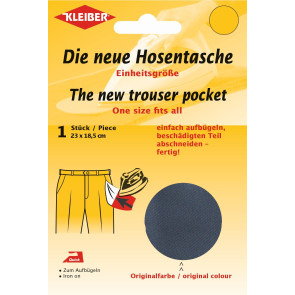 KLEIBER Quick-Ersatzhosentasche 2x23cmx18,5cm/dunkelgrau