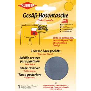 KLEIBER Quick-Gesäß-Hosentasche 2x19cmx13cm/dunkelgrau