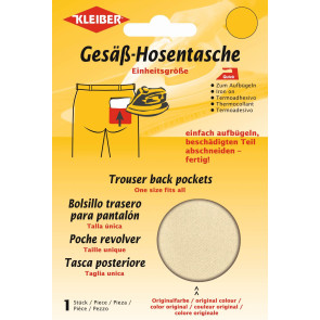 KLEIBER Quick-Gesäß-Hosentasche 2x19cmx13cm/beige