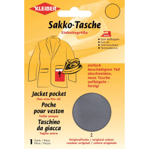 KLEIBER Quick-Sakko-Tasche 2x17cmx10,5cm/dunkelgrau