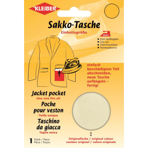 KLEIBER Quick-Sakko-Tasche 2x17cmx10,5cm/beige