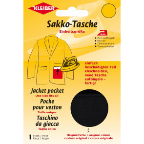 KLEIBER Quick-Sakko-Tasche 2x17cmx10,5cm/schwarz