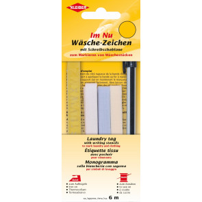 KLEIBER Wäschezeichen-Set 3x2mx1cm/schwarz