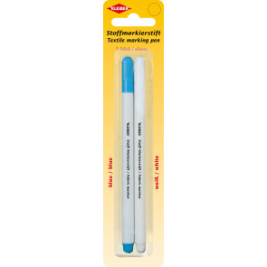 KLEIBER Stoffmarkierstifte 2er-Set blau/weiß