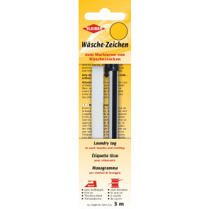 KLEIBER Wäschezeichen-Kleinpackung 3mx1cm/schwarz