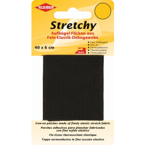 KLEIBER Stretchy-Bügel-Flicken 40cmx6cm/schwarz