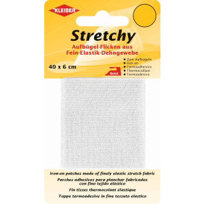 KLEIBER Stretchy-Bügel-Flicken 40cmx6cm/weiß