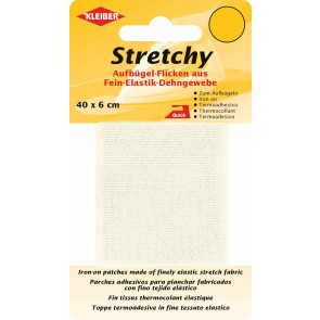 KLEIBER Stretchy-Bügel-Flicken 40cmx6cm/creme