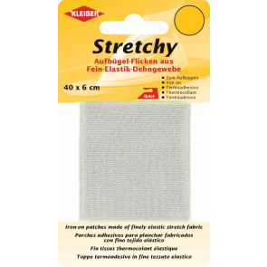 KLEIBER Stretchy-Bügel-Flicken 40cmx6cm/hellgrau