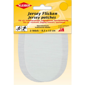 KLEIBER Jersey Flicken  2x8,5x13cm/weiß