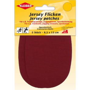 KLEIBER Jersey Flicken  2x8,5x13cm/bordeaux