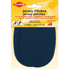 KLEIBER Jersey Flicken  2x8,5x13cm/dunkelblau