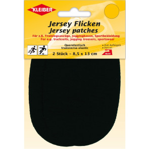 KLEIBER Jersey Flicken  2x8,5x13cm/schwarz