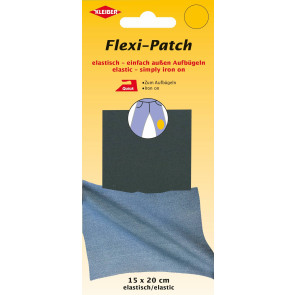 KLEIBER Flexi-Patch zum außen Aufbügeln 15x20cm/grau