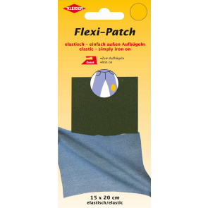 KLEIBER Flexi-Patch zum außen Aufbügeln 15x20cm/oliv