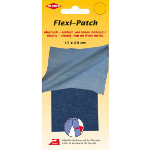 KLEIBER Flexi-Patch von innen Anbügeln 15x20cm/jeansmblau
