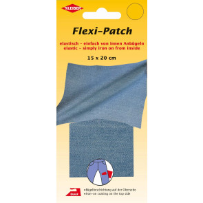 KLEIBER Flexi-Patch von innen Anbügeln 15x20cm/jeanshblau