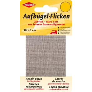 KLEIBER Zephir-Aufbügel-Flicken 30cmx6cm/beige