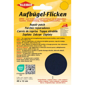 KLEIBER Köper-Bügelflicken 40cmx12cm/dunkelblau