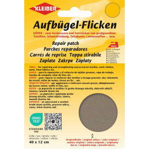 KLEIBER Köper-Bügelflicken 40cmx12cm/beige