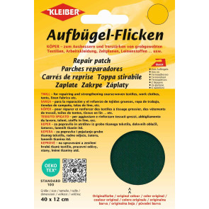 KLEIBER Köper-Bügelflicken 40cmx12cm/grün