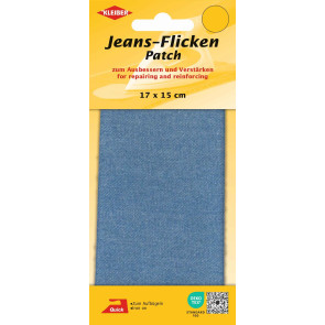 KLEIBER Jeans-Bügelflicken 17cmx15cm/hellblau