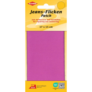 KLEIBER Jeans-Bügelflicken 17cmx15cm/pink