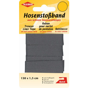 KLEIBER Hosenstoßband  1,5x130cm/dunkelgrau