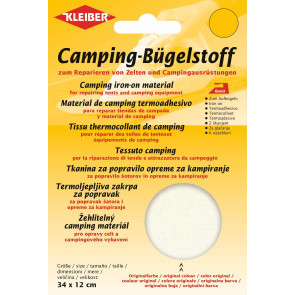 KLEIBER Quick-Camping-Bügelstoff 34cmx12cm/rohweiß