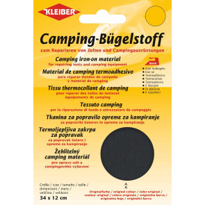 KLEIBER Quick-Camping-Bügelstoff 34cmx12cm/anthrazit