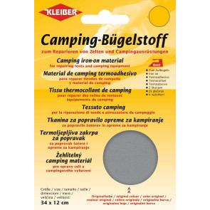 KLEIBER Quick-Camping-Bügelstoff 34cmx12cm/grau