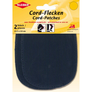 KLEIBER Cord-Flecken 2x13,5cmx10cm/blau