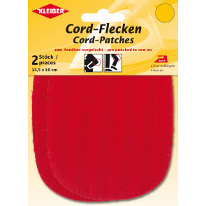 KLEIBER Cord-Flecken 2x13,5cmx10cm/rot