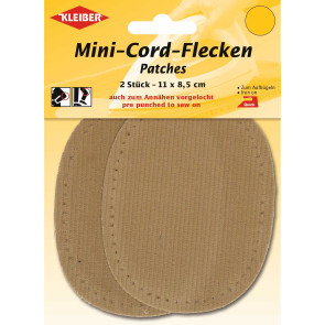 KLEIBER Fein-Cord-Flecken Mini 2x11cmx8,5 cm/beige
