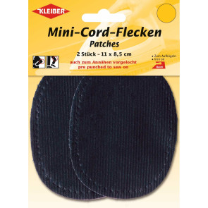 KLEIBER Fein-Cord-Flecken Mini 2x11cmx8,5 cm/blau