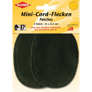KLEIBER Fein-Cord-Flecken Mini 2x11cmx8,5 cm/grün