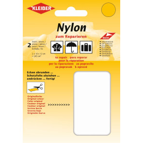 KLEIBER Nylon-Flicken 2x10cmx12cm/weiß