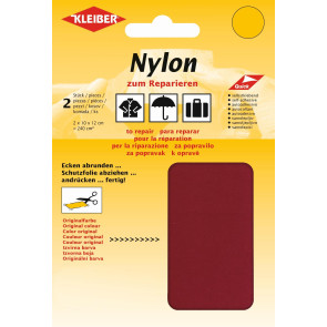 KLEIBER Nylon-Flicken 2x10cmx12cm/dunkelrot