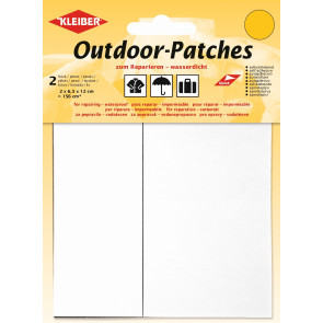 KLEIBER Outdoor-Patches 2x6,5cmx12cm/weiß