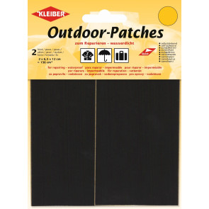 KLEIBER Outdoor-Patches 2x6,5cmx12cm/schwarz