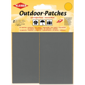 KLEIBER Outdoor-Patches 2x6,5cmx12cm/hellgrau