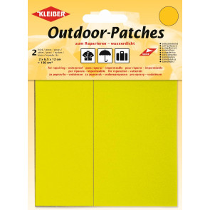 KLEIBER Outdoor-Patches 2x6,5cmx12cm/neongelb