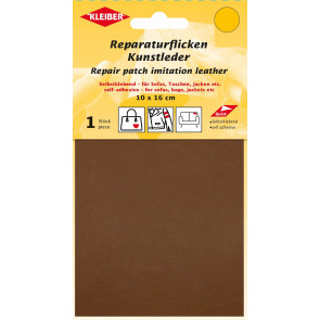 KLEIBER Reparaturflicken Kunstleder 10x16cm/braun