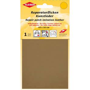 KLEIBER Reparaturflicken Kunstleder 10x16cm/hellbraun