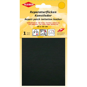 KLEIBER Reparaturflicken Kunstleder 10x16cm/schwarz